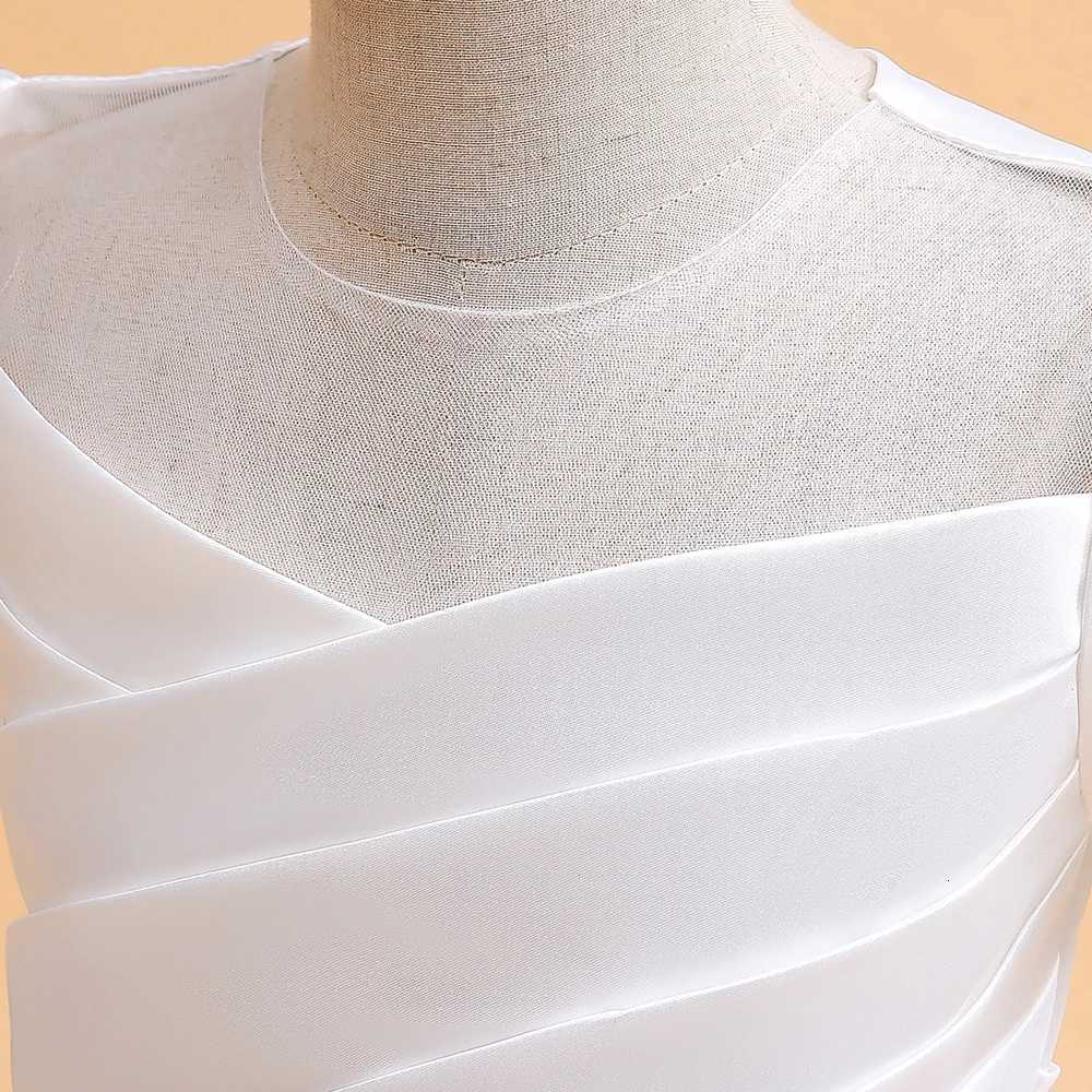 Elegant Bridesmaid Dresses For Girls Wedding Party Gown White First Communion Ceremony Long Evening Dress Kids Summer Clothes W250811