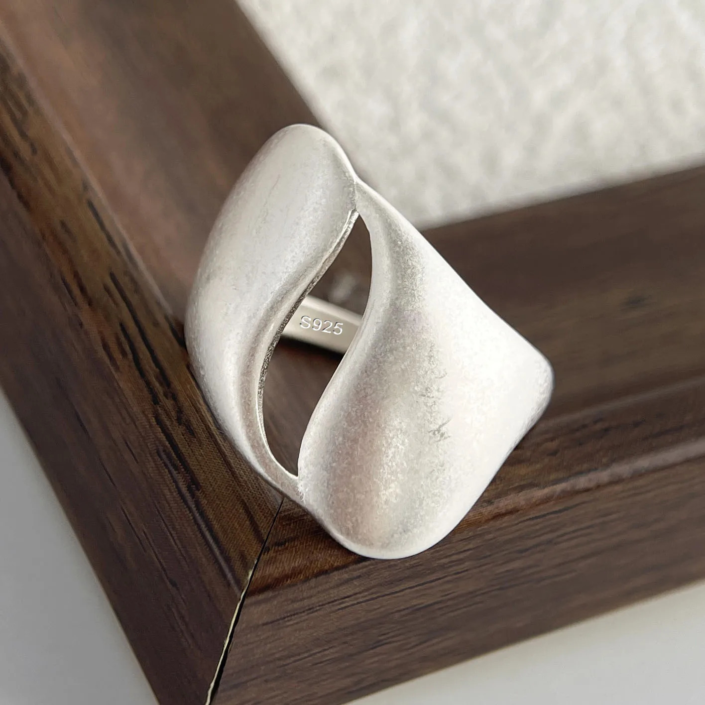 925 Sterling Silver Rings for Women Couple Minimalist Handmade Simple Flower Bow Heart Ring Fine Jewelry Gift Prevent Allergy 250805