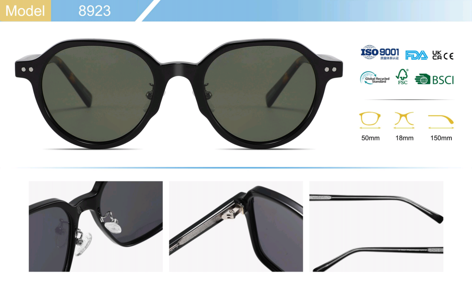 Trendy cat-eye sunglasses bold TR90 frames women men's UV400 protection anti-glare scratch-resistant shopping rooftop adjustable nose pads busine