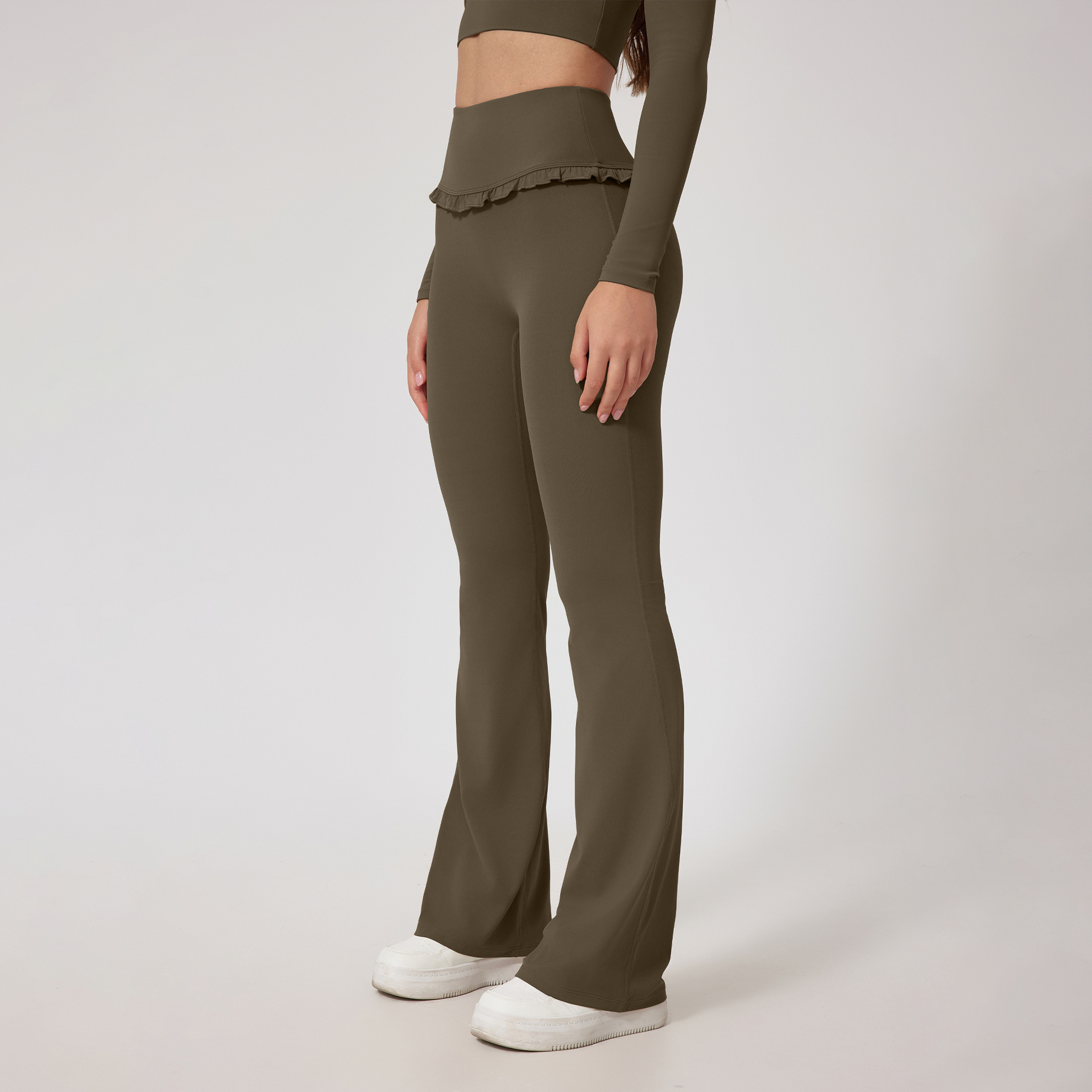 2026 Gym Clothe Set Women Athletic Quick-Dry Long Sleeve Top Fitness & Running Durable Shirt With Chest Pads High-Waisted Yoga Pants For Workout Comfo