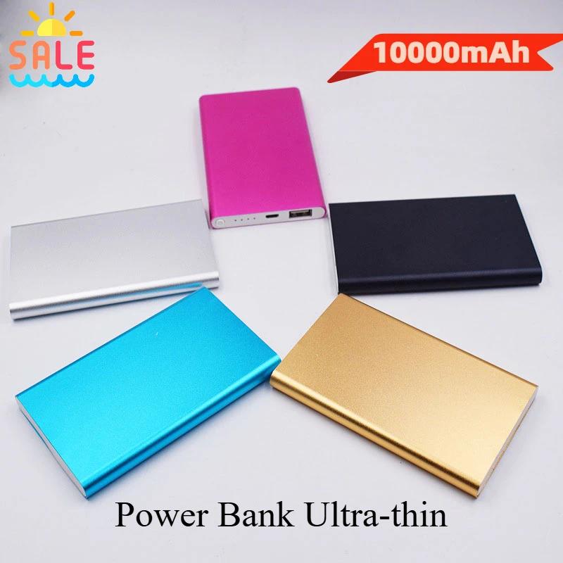 Power Bank 10000mAh Portable Charger Power Bank Ultra-thin Fast Charger External Backup Battery for IPhone Xiaomi Mobile Phone