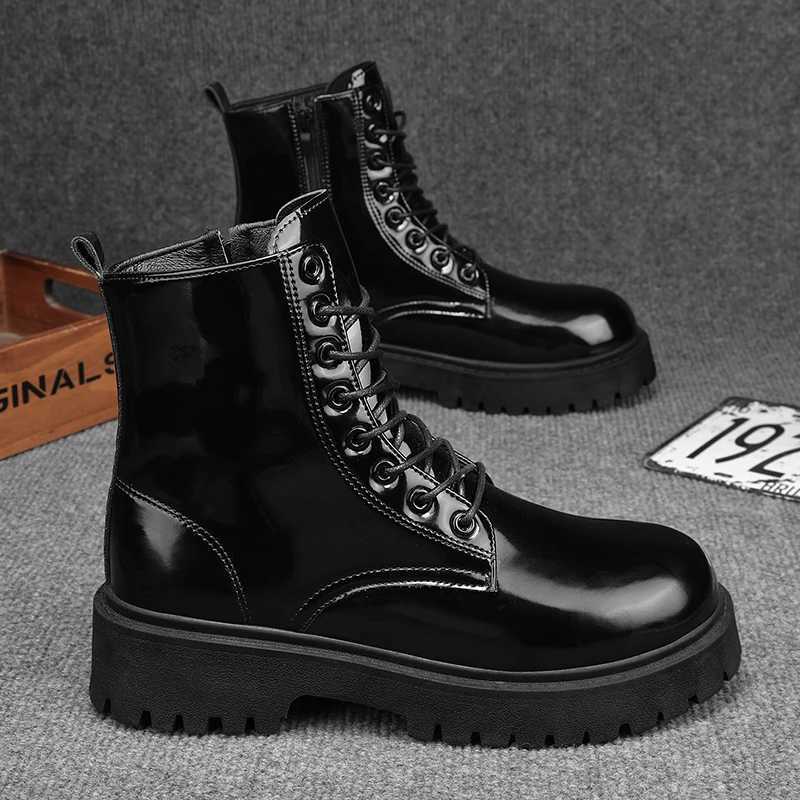 High Top Boots Men Four Seasons Fashionable Soft Soled Sports Leisure Boots Thick Soled Height Increasing Casual High Top Boots W250811