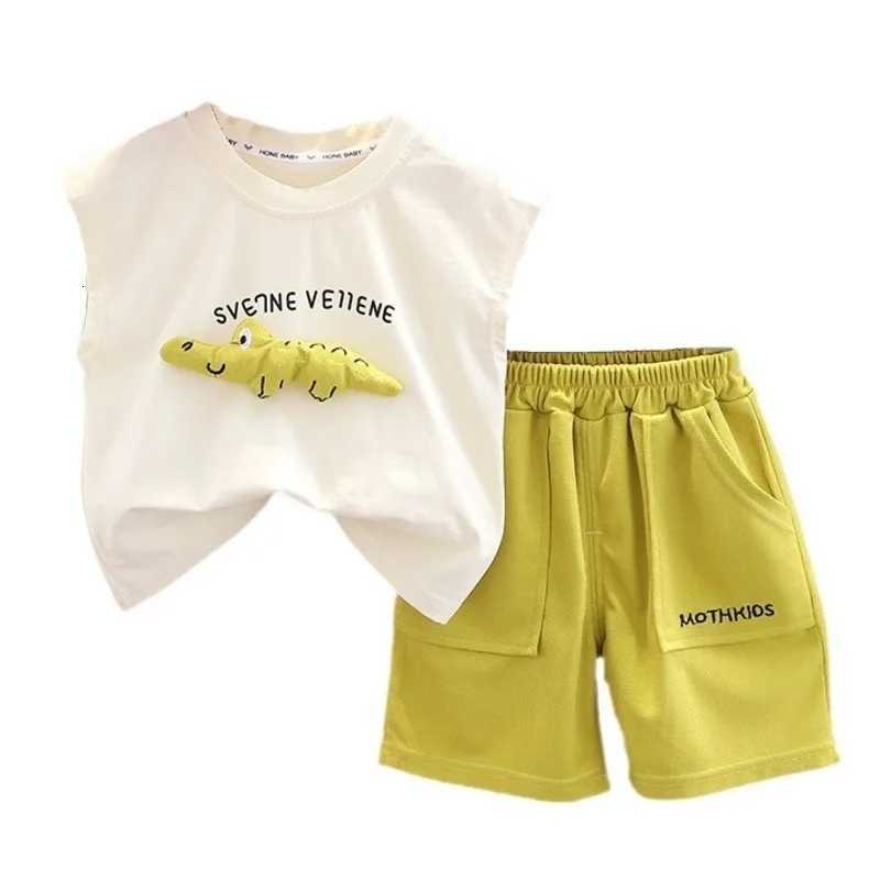 New Summer Baby Girls Clothes Suit Children Vest Shorts 2Pcs/Sets Infant Boys Clothing Toddler Casual Costume Kids Tracksuits Z250811