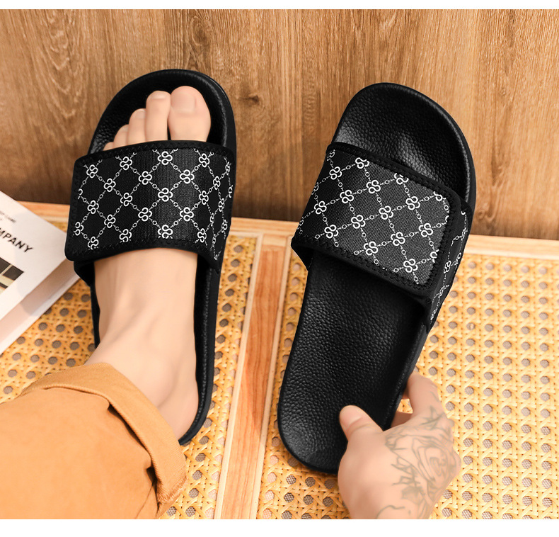 free shipping designer for man Slippers A couple wears flip-flops outside and flip-flops indoors high quality