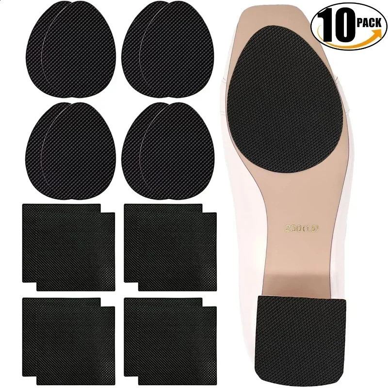 2/10Pcs Wear-Resistant Non-Slip Shoes Mat Self-Adhesive Forefoot High Heels Sticker High Heel Sole Protector Rubber Pads Cushion 250807