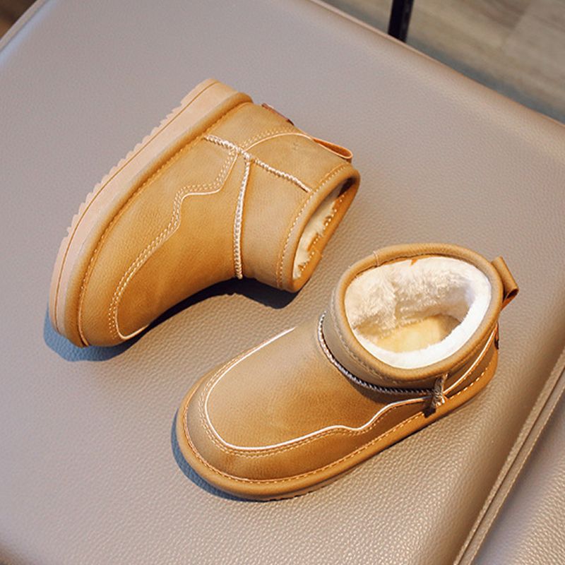 Kids Boots Children Boys Thick Cotton Warm Winter Boots Cutefeet Girls Toddler Plush Waterproof Snow Boots Sizes US9C-US5Y 000193