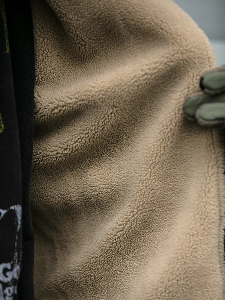 Japanese Vintage Polar Fleece Jacket Men Winter High Quality Thick Korean Streetwear Loose Couple Trendy Warm Coat Male 250809