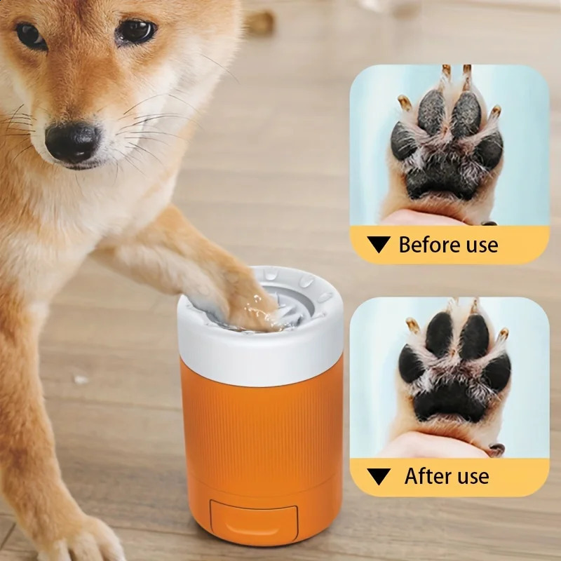 Dog Paw Cleaner Cup For Dog Out Cleaning Grooming Pet Foot Washing Cup For Small Medium DogsCats Pet Foot Cleaner Automatic 250805