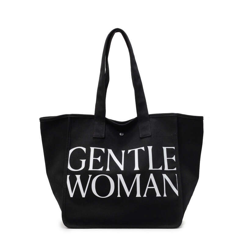 Designer Bags Tote Korean Style Casual Versatile Lazy Large Capacity Canvas Bag Artistic Fashion Print Simple Handbag