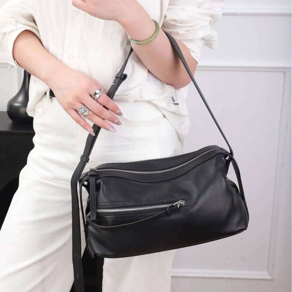 High Quality Cowhide Real Leather Crossbody Bowling for Women Ideal Commuter Bag Ladies Gift bag