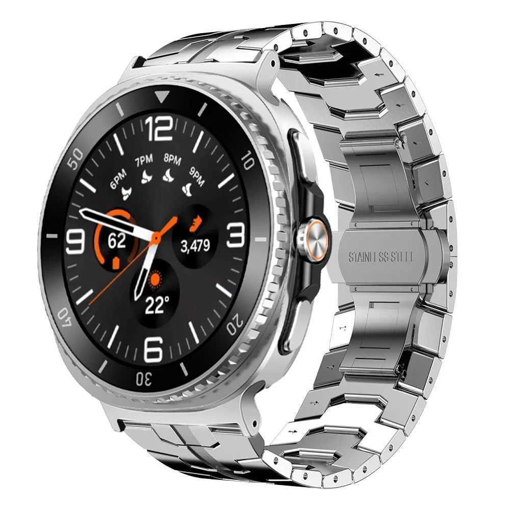 Stainless Steel Strap for Samsung Galaxy Watch 8 44mm 40mm 8 Classic 46mm Luxury Metal Bracelet for Galaxy Ultra 2025 Watchband W250811