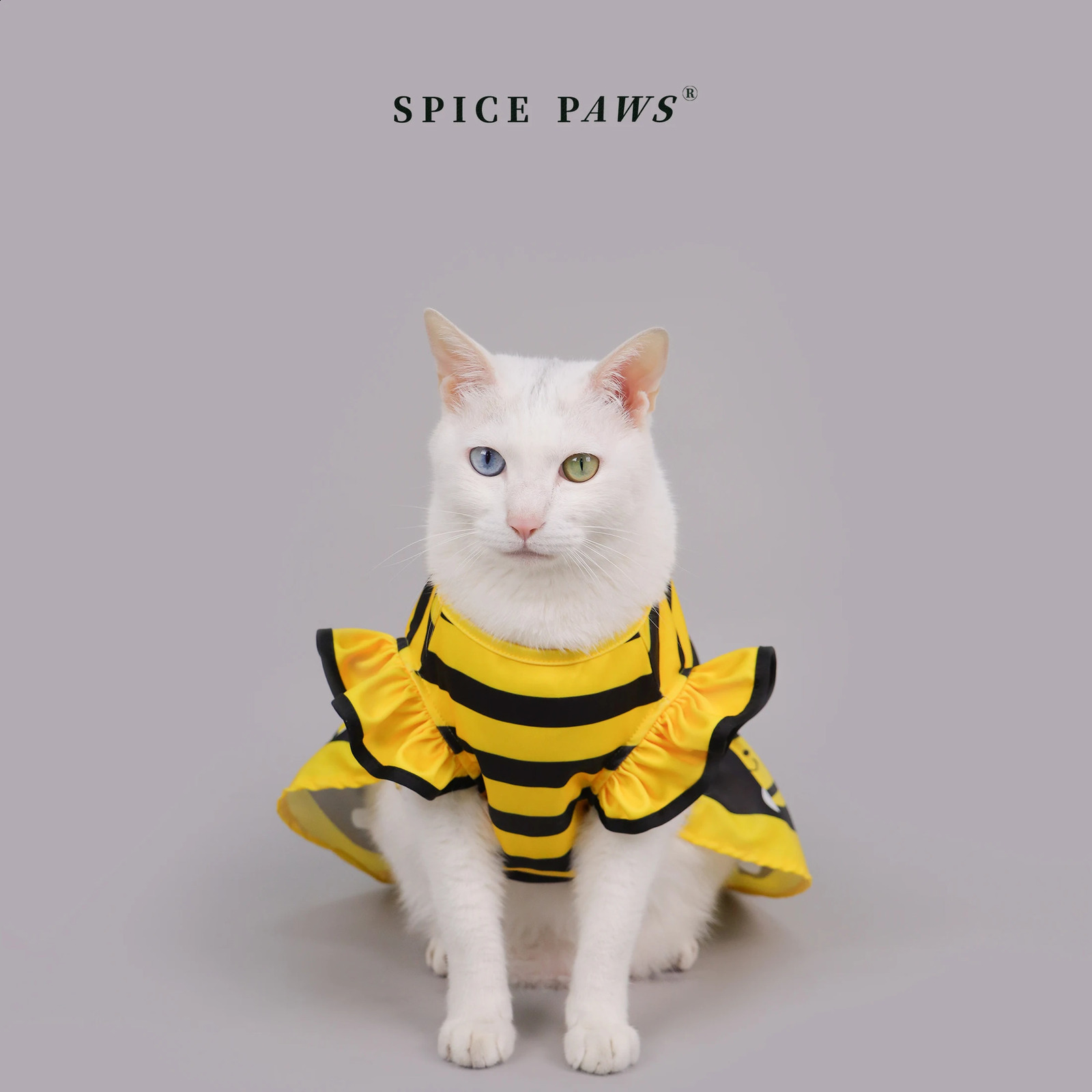Dog Dress Cute Bee Pet Bee Costumes Yellow Cartoon Bumble Bee Stripes Dog Kitten Cat Puppy Pet Apparel for Party Halloween 250806