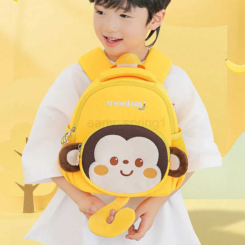 New Monkey School Backpacks for Boys Toddler Kids School Bags Elementary School Students Book Bag Girl Bag Childrens Backpack T250811