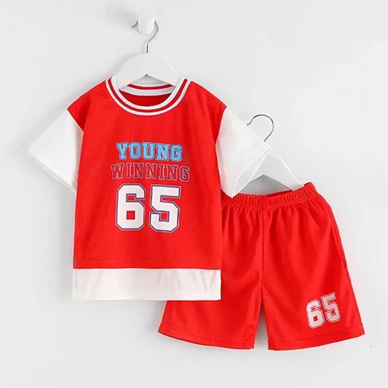 Childrens Sports Suit Kids Sets Clothes Boys Girl T-shirt Shorts Summer Cotton Short Sleeve Baby Children Quick DryingClothing Z250811
