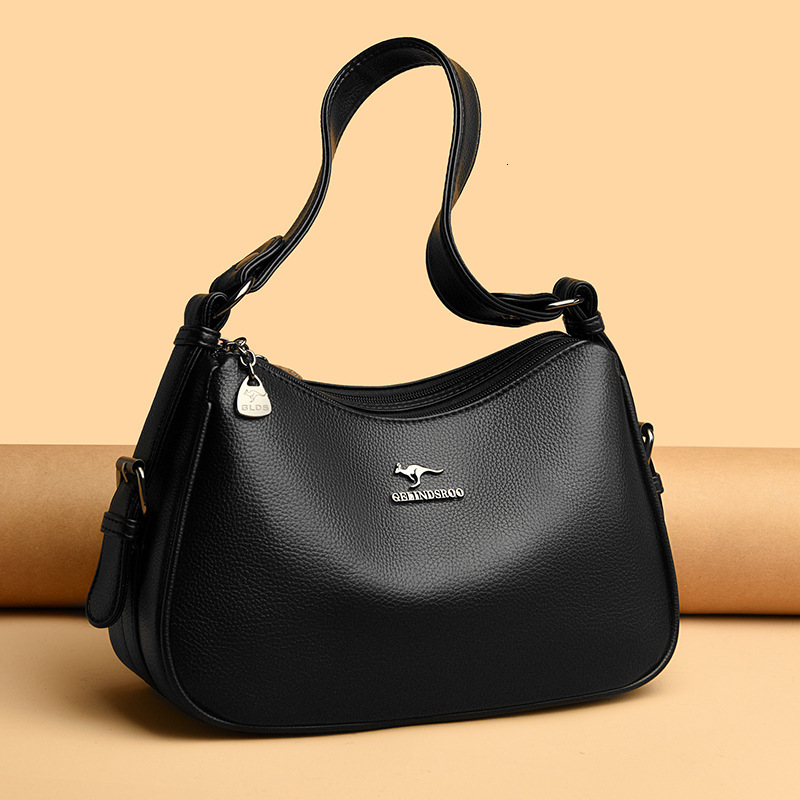 High-end Soft Leather Underarm Women, New Versatile Large Capacity Crossbody Bag for Middle-aged Moms ddmymoon