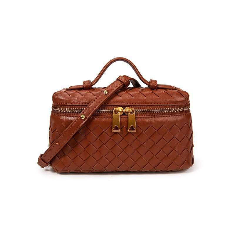 Fashion Trend Lunch Box Handmade New Zipper Bag Trendy Crossbody Square Handbag