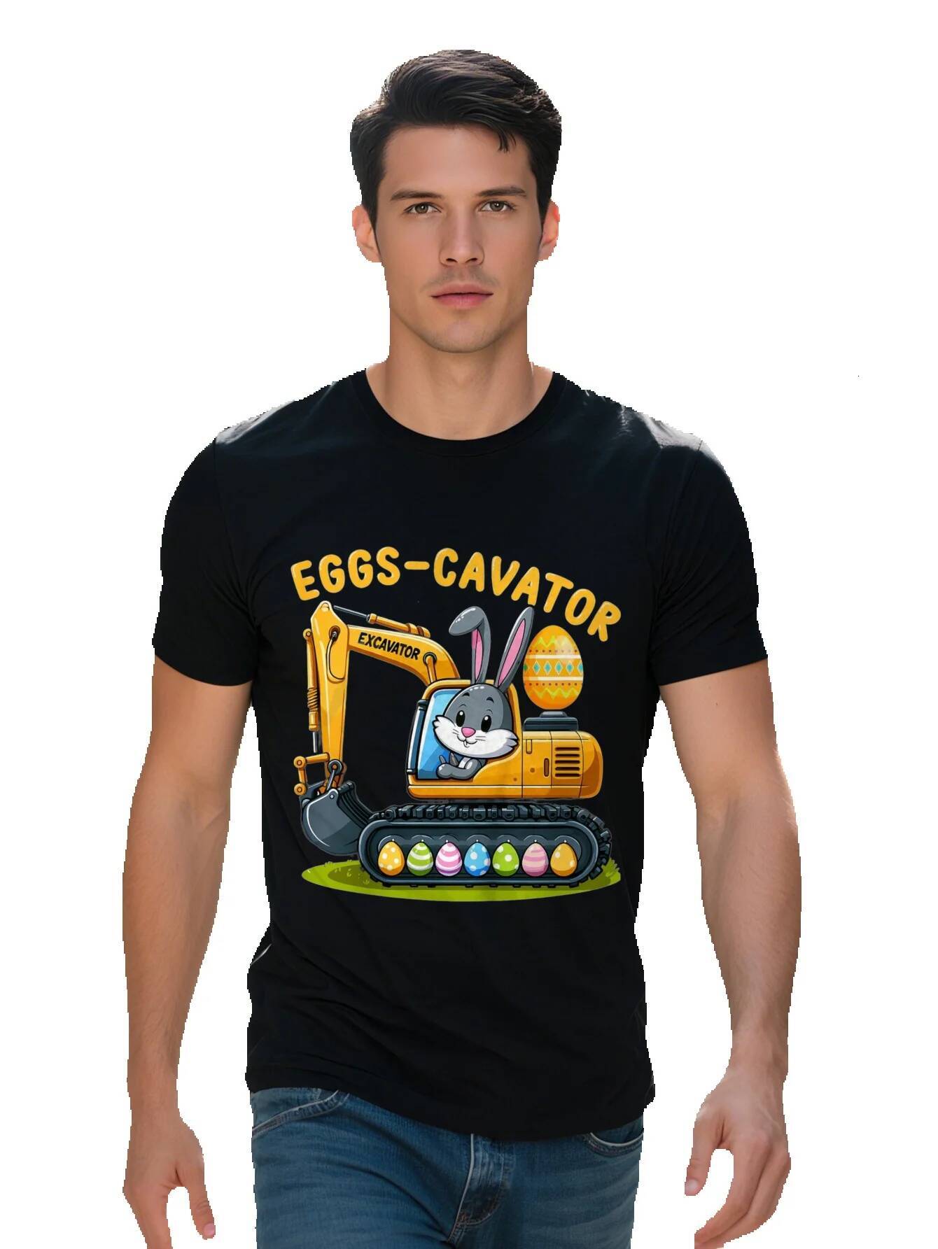 Egs Chavator Bunny Echvator Toddler S Funny Graphic Tee for Men Women Cotton Breathable Fabric Short Sleeve Shirt 2b8a6 12bca