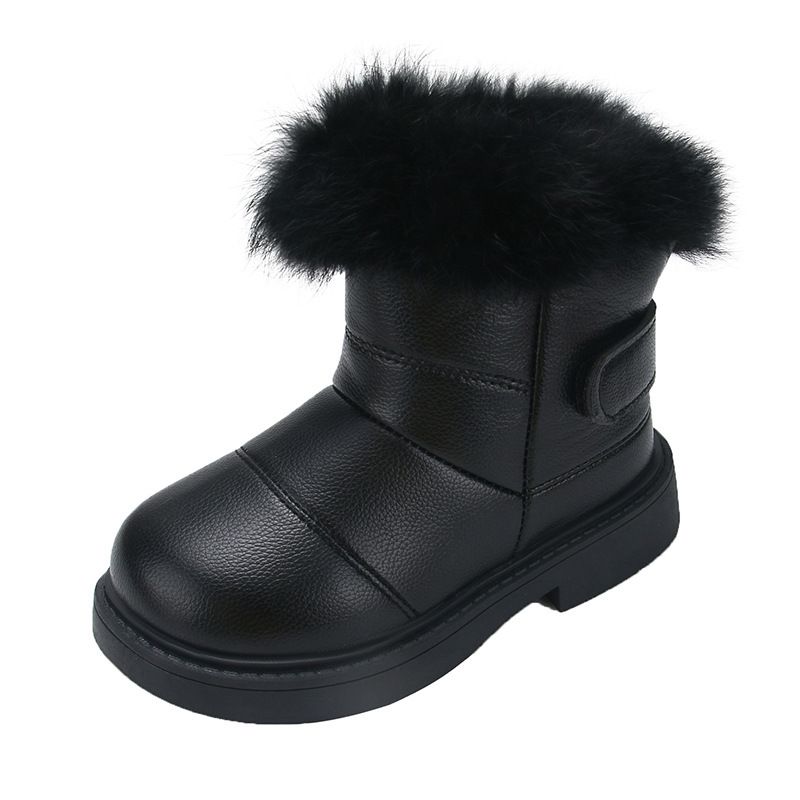 Toddler Warm Boots Boys Girls Winter Snow Boots with Fur Cutefeet Kids Snow Boots Kids Soft Bottom Shoes Size 21 - 30