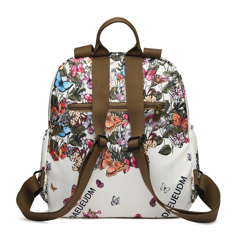 Trendy Fashion Printed for Women New Lightweight Casual Travel Oxford Cloth Backpack Multifunctional Shoulder Bag ddmymoon
