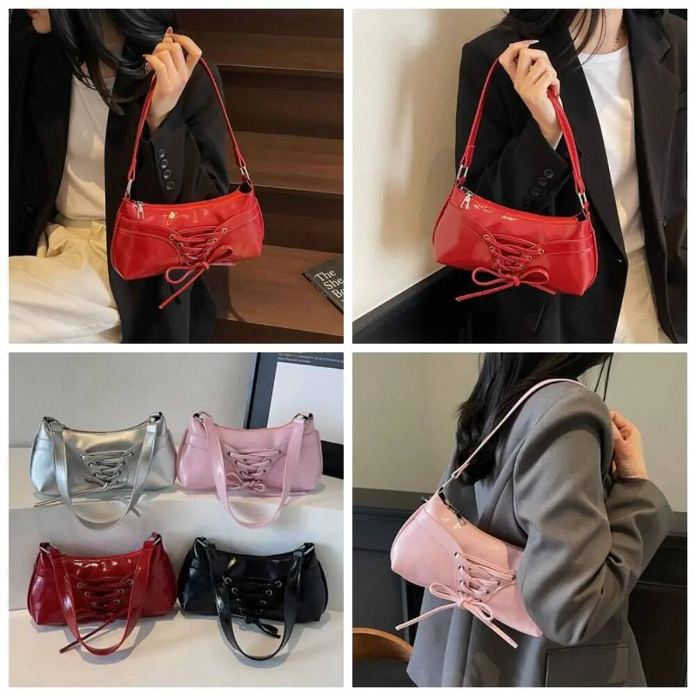 2025 Autumn New Fashion Bow women s Shoulder Bag Spicy Girl Armpit bag Bag PU Leather Women s Niche Handbag Autumn New Designer Bag Women s Crossbody 