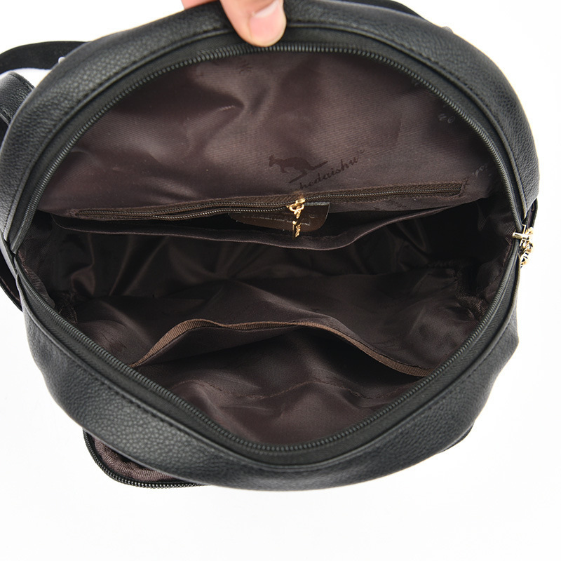 Casual Large Capacity Backpack for Women 2025 New Fashion Trend PU Leather Commuter Versatile Travel Bag ddmymoon