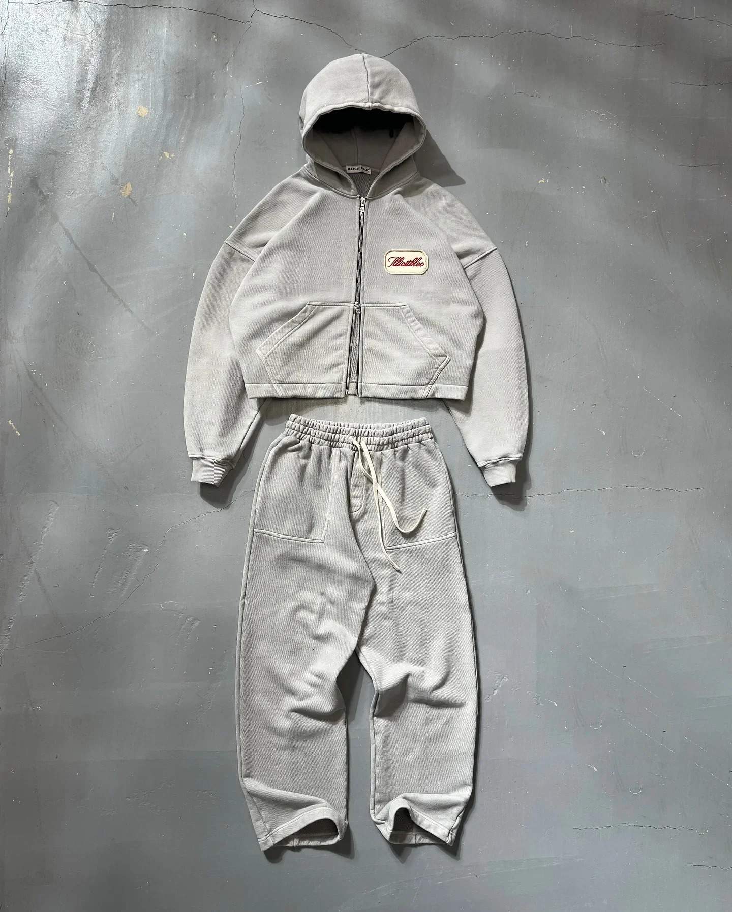 Casual Fashion American Solid Color Cotton Oversized Sweatshirt Men Two Piece Harajuku Joker Slacks Jogging Pants Tracksuits 250809