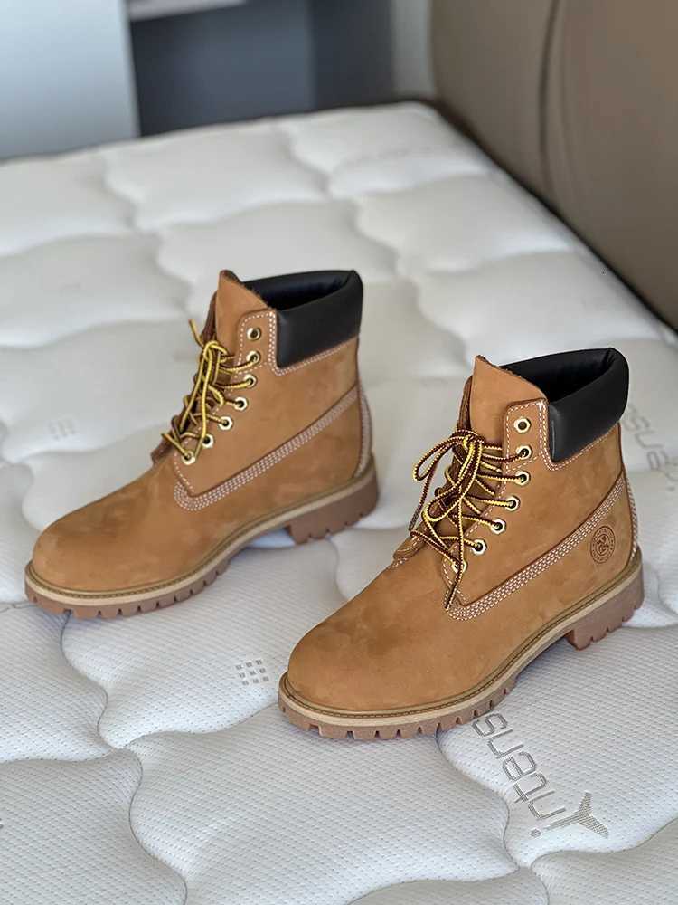 Men Fashion Outdoor Shoes Genuine Leather Boots 2025 Mens Casual Waterproof Boots W250811