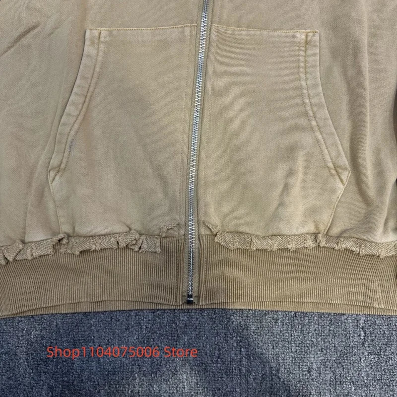 Mens SAINT VANITY Printed Zip Hoodie Sweatshirt Street Fashion Casual Wear 250801