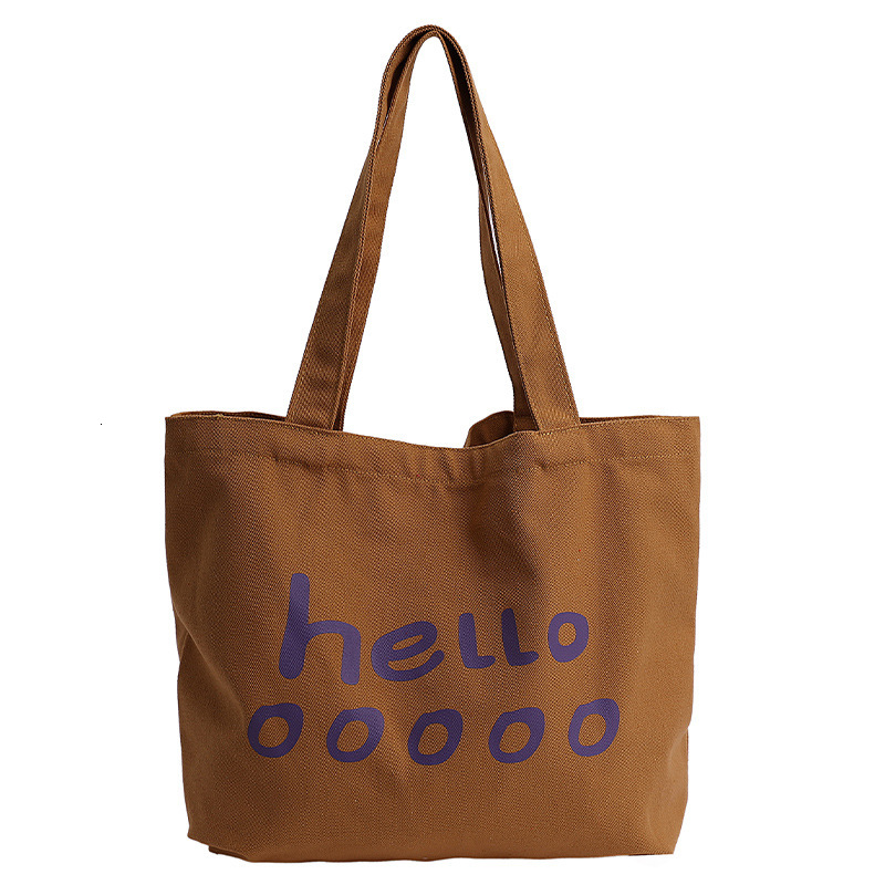 Large Capacity Canvas Shopping 2025 New Trendy Fashionable Versatile Shoulder College Student Commuter Tote Bag for Women ddmymoon