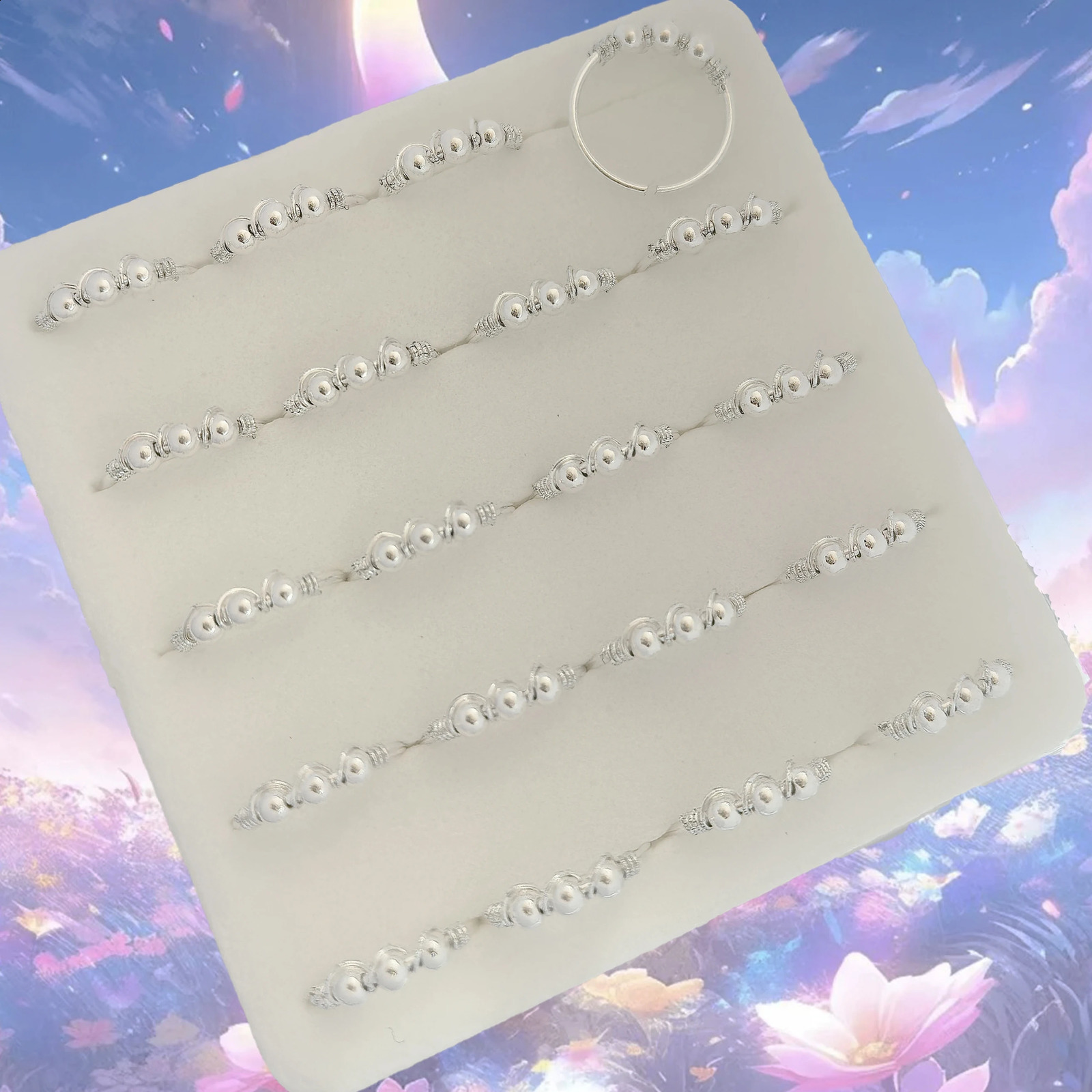 20pcs 925 Sterling Silver Anti Allergic Piercing Nose Ring 2.0mm Ball Handmade Winding Nose Ring Women Silver Jewelry 250807