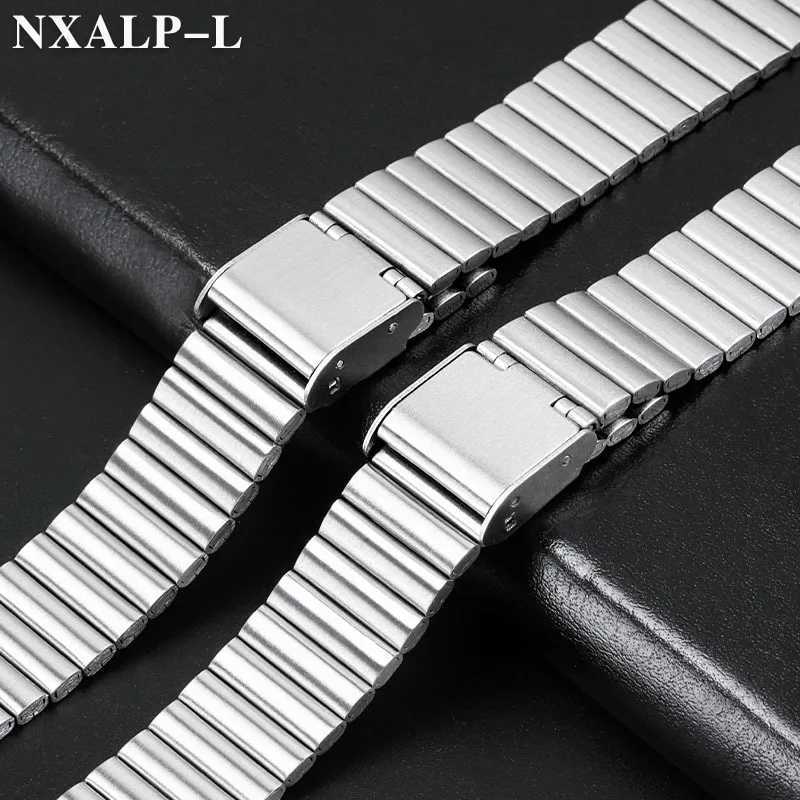 Universal Watch Strap 10mm 12mm 14mm 16mm 18mm 20mm Stainless Steel Watch Band Ultra-thin Metal Bracelet Silver for Men Women W250811