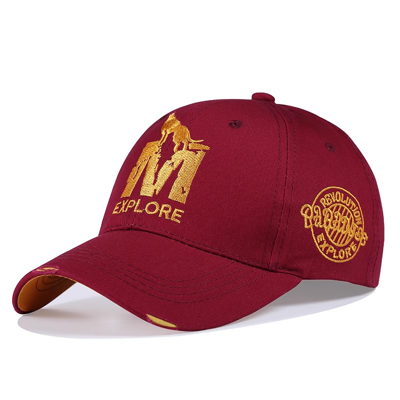 Streetwear Explore Baseball Cap Stylish Embroidered Animal Logo Adjustable Unisex Hat with 7 Colors for Hiking Street Style Daily Wear