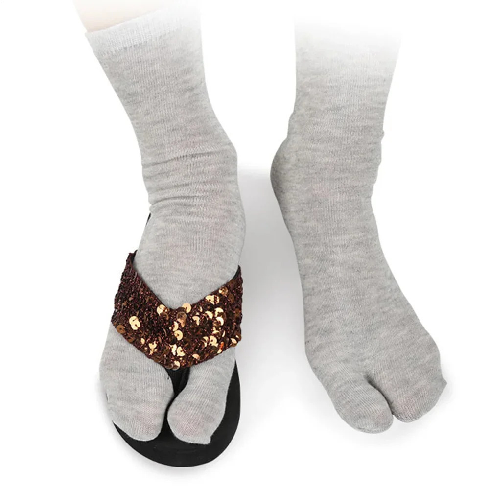 15PCMen Unisex Japanese Kimono Flip Flop Sandal Split Two Toes Sock Tabi Geta Cotton Socks Arrival 250805