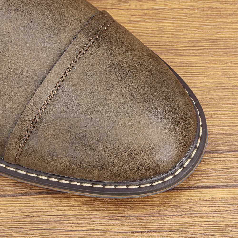 American Style Mens Classic Leather Boots 2025 Fashion Comfortable Brand Ankle Boots Men W250811