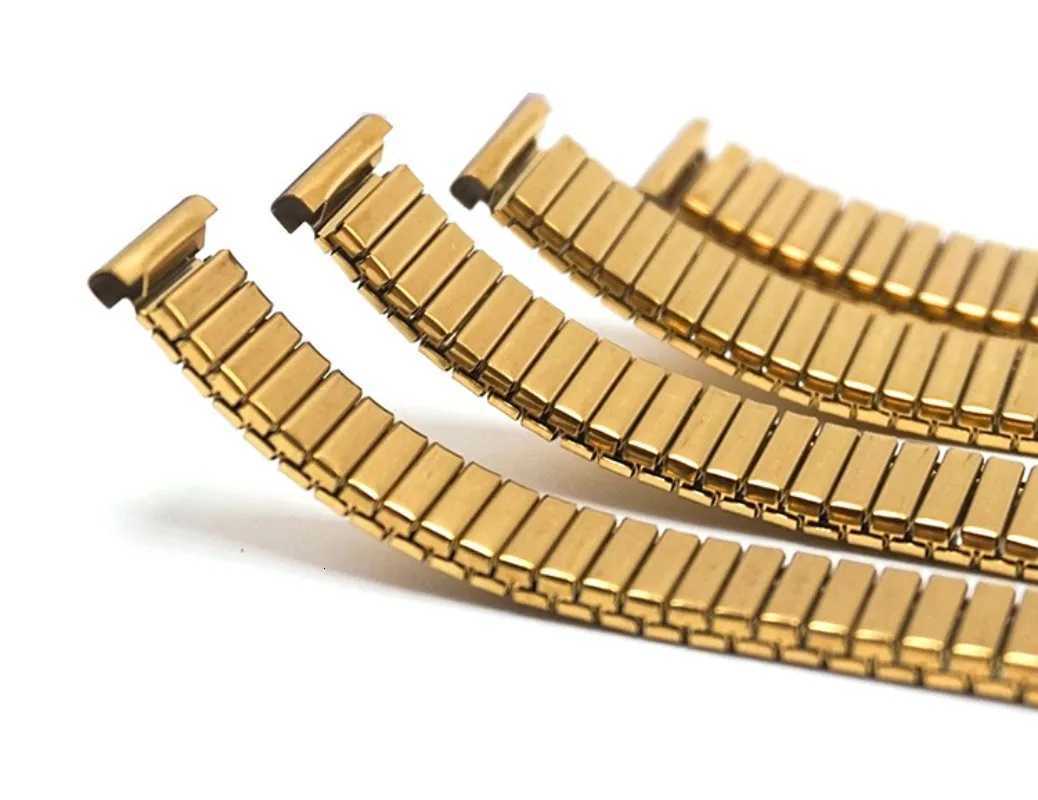 Stainless Steel Metal Elastic Watch Strap 12mm 14mm 16mm 18mm 20mm Adjustable Wristband for Men and Women Universal Replacement Bracelet W250811