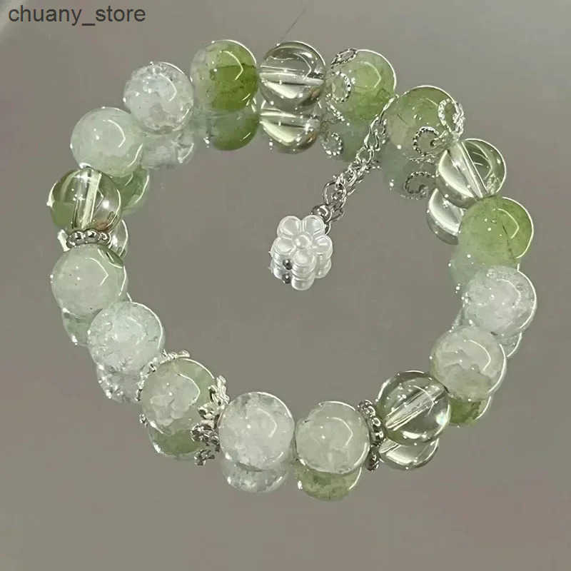 Niche Design Star Chain Tassel for Women Fantasy Blue Crystal Beads Elastic Rope Best Friend Jewelry Gifts L250811