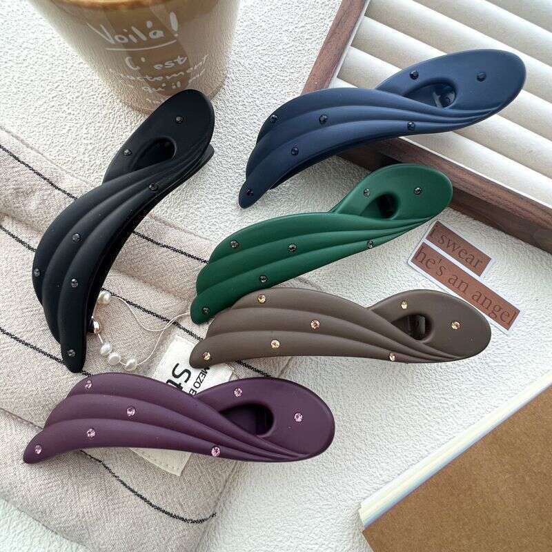 2025 New Wing Women, Hairpin for Back of Head, Claw, Rhinestone Accessory, Stylish Duckbill Hair Clip