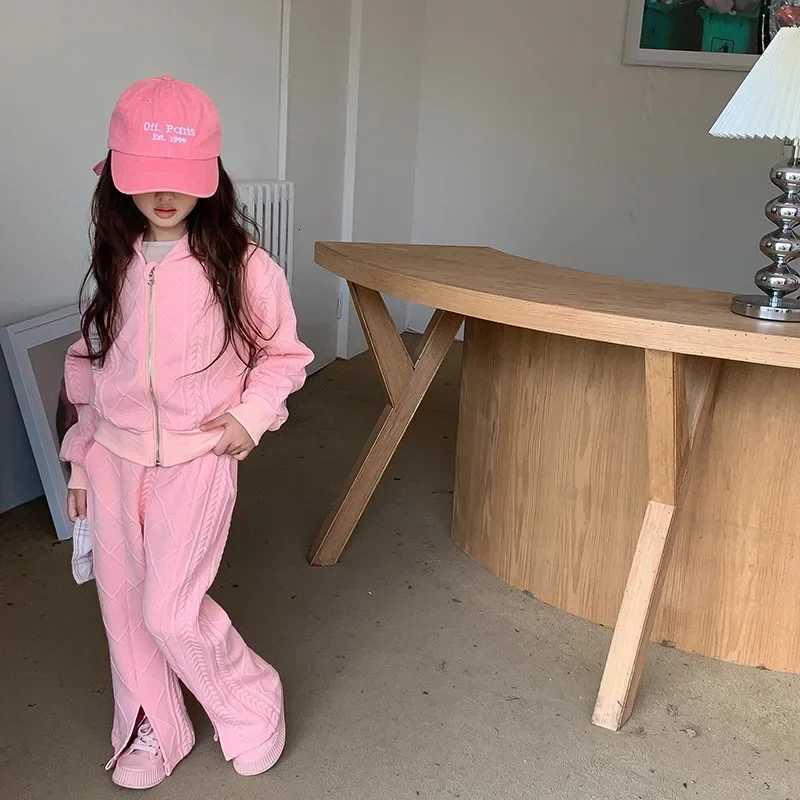 Childrens Clothing Sets Long Sleeved Hooded Top + Flared Pants 2pcs Girl Clothes Kids Boutique Clothes 2 To 8 Years Z250811
