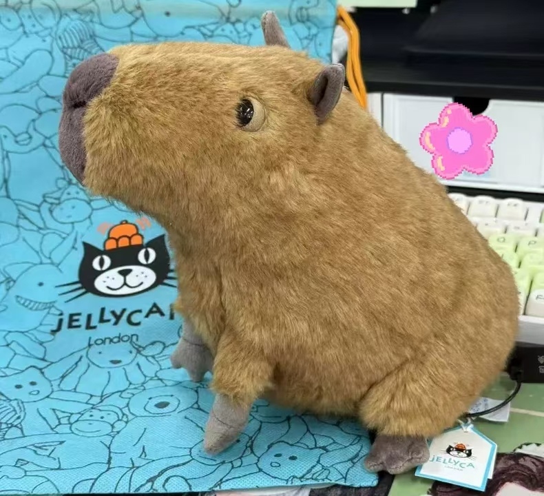 Dolls jellys cat Clyde Capybara Plush Doll Children's plush toys Kapibala Soft Toy Doll Dolphin Doll body pillow Cute Soothing Doll Gifts