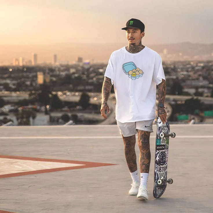 Drew House Designer luxury T shirt men's and women's T-Shirts Egg print