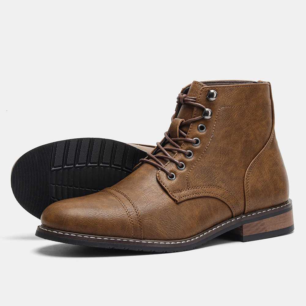 Mens Classical Leather Ankle Boots Comfortable Spring Fashion Men boots W250811