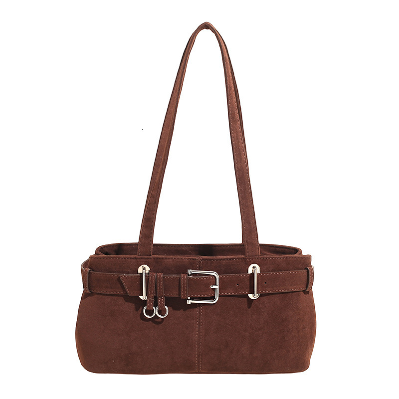 Suede Underarm Women 2025 Autumn Winter New Korean Fashion Single Shoulder Bag for Work Commute ddmymoon