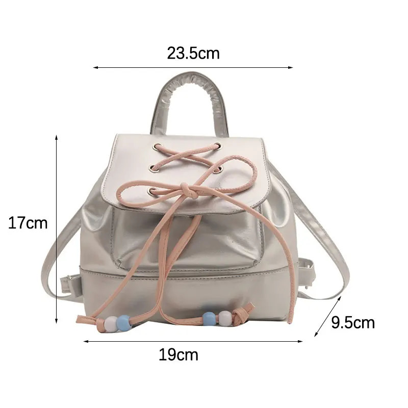 Ladies Bow Casual Bag Versatile Backpack 250811