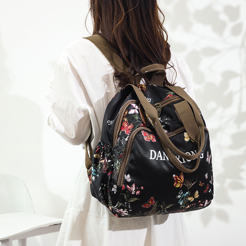 Trendy Fashion Printed for Women New Casual Lightweight Outdoor Large Capacity Travel Backpack Multi-use School Bag ddmymoon