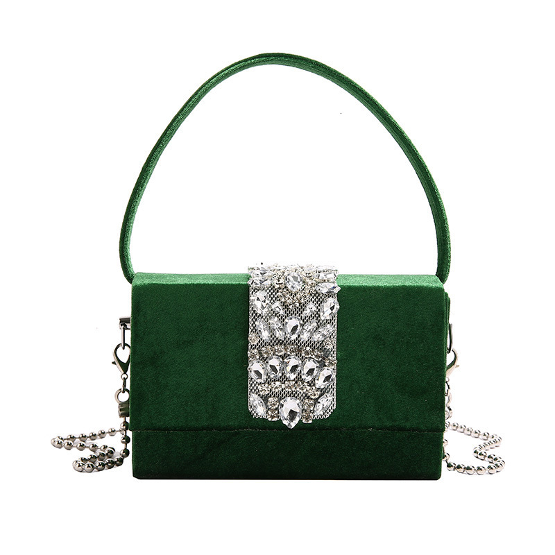 Trendy Bright Diamond Women's Candy Color Fashionable Rhinestone Shoulder Crossbody Small Square Bag ddmymoon