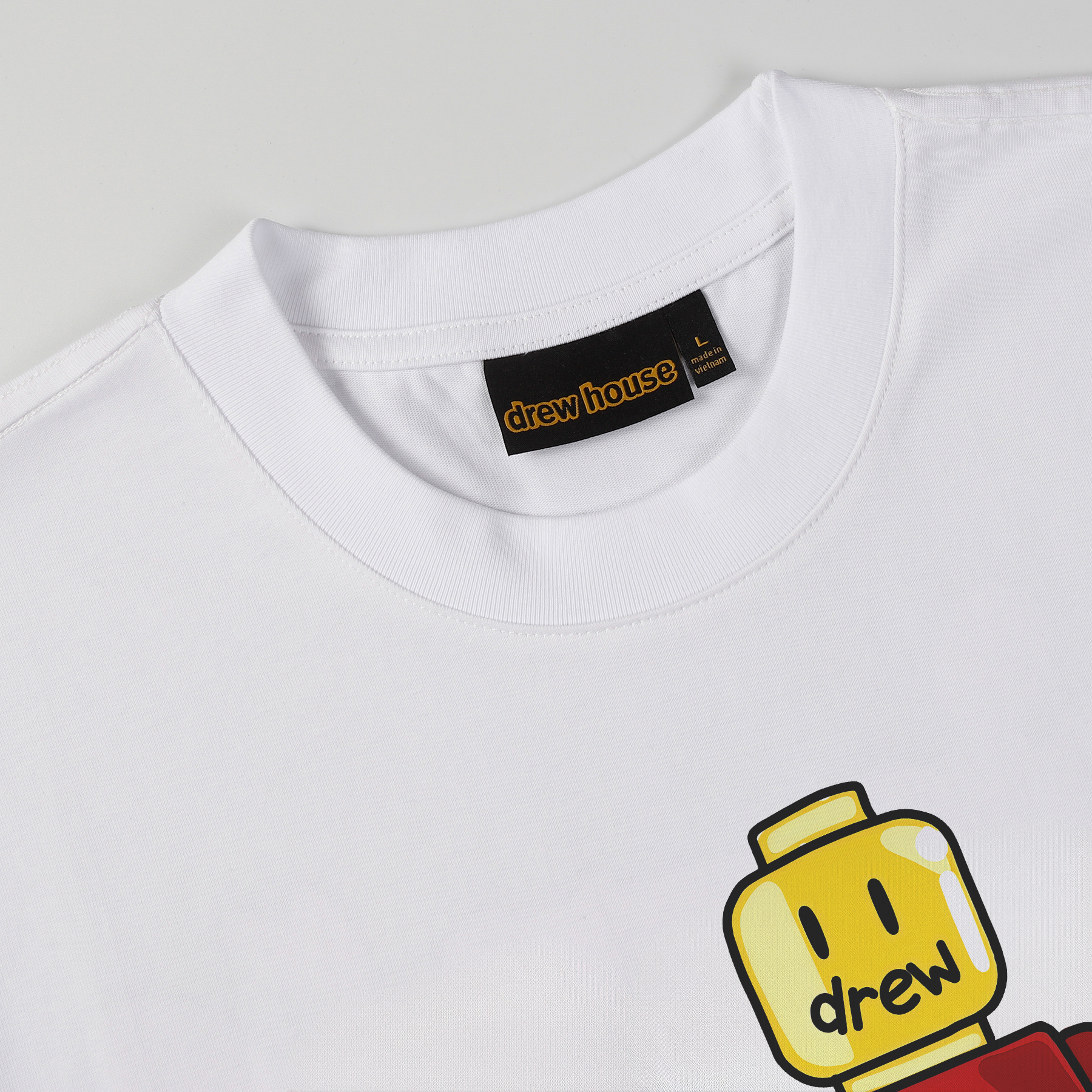 Drew House Designer luxury T shirt men's and women's T-Shirts white