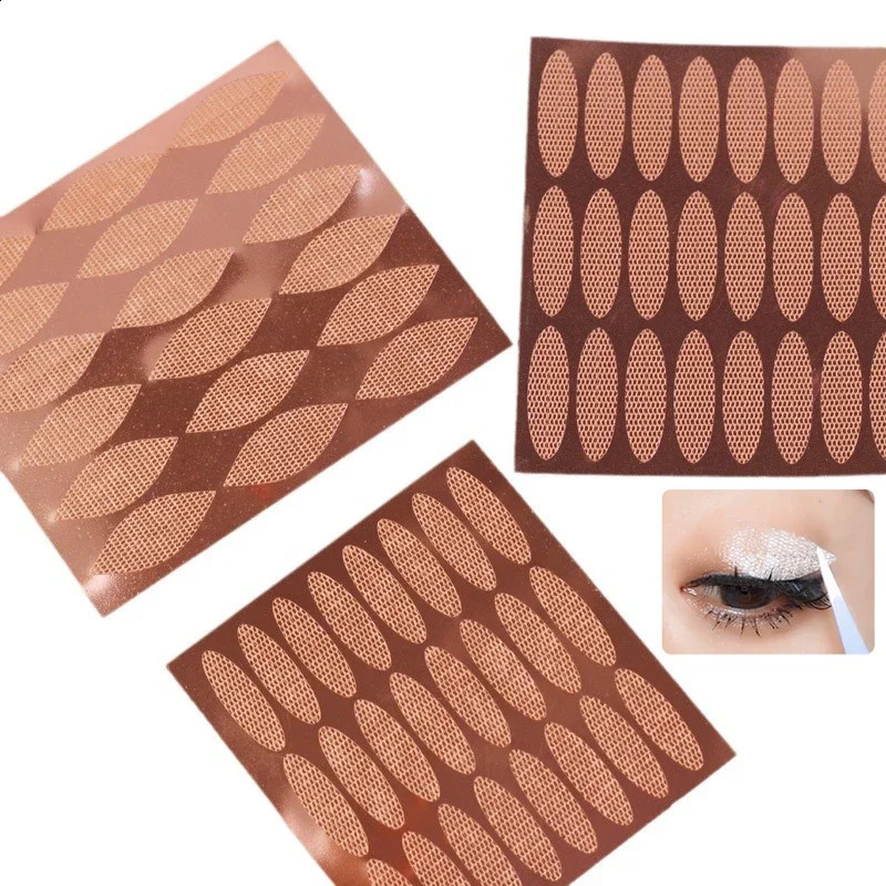 5 Sheets Lace Mesh Eyelid Paste-shaped Invisible Double Fold Eyelid Shadow Tape Sticker Beauty Tool 250807