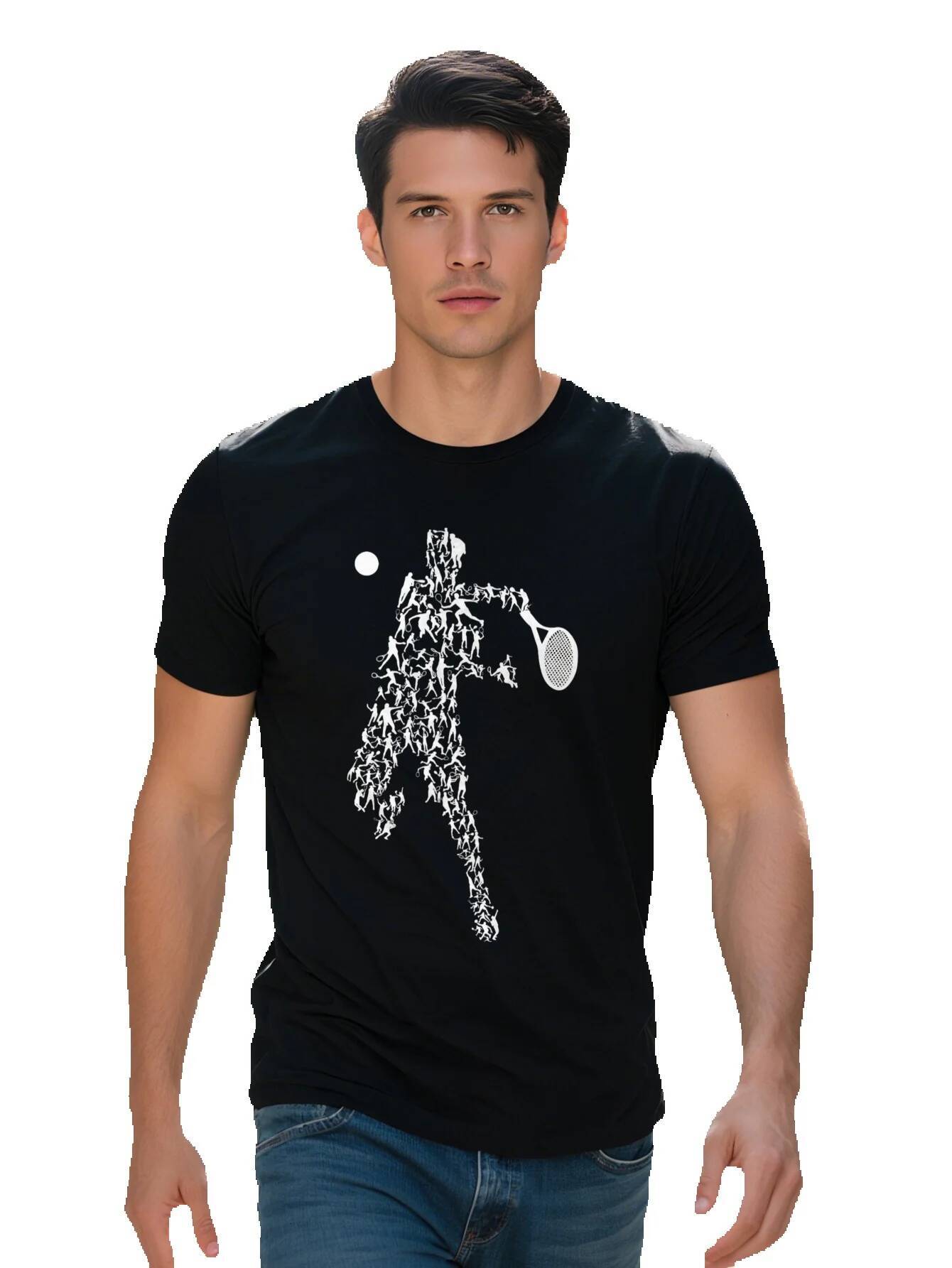 Tennis Positions Player Balls Funny Racket Game Outfit T-Shirt f0f38 4c56f