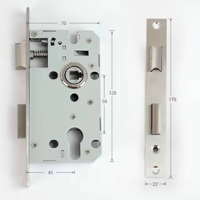 5845 Universal Mortise Door Body, Lock Cylinder Hole Not Standard.