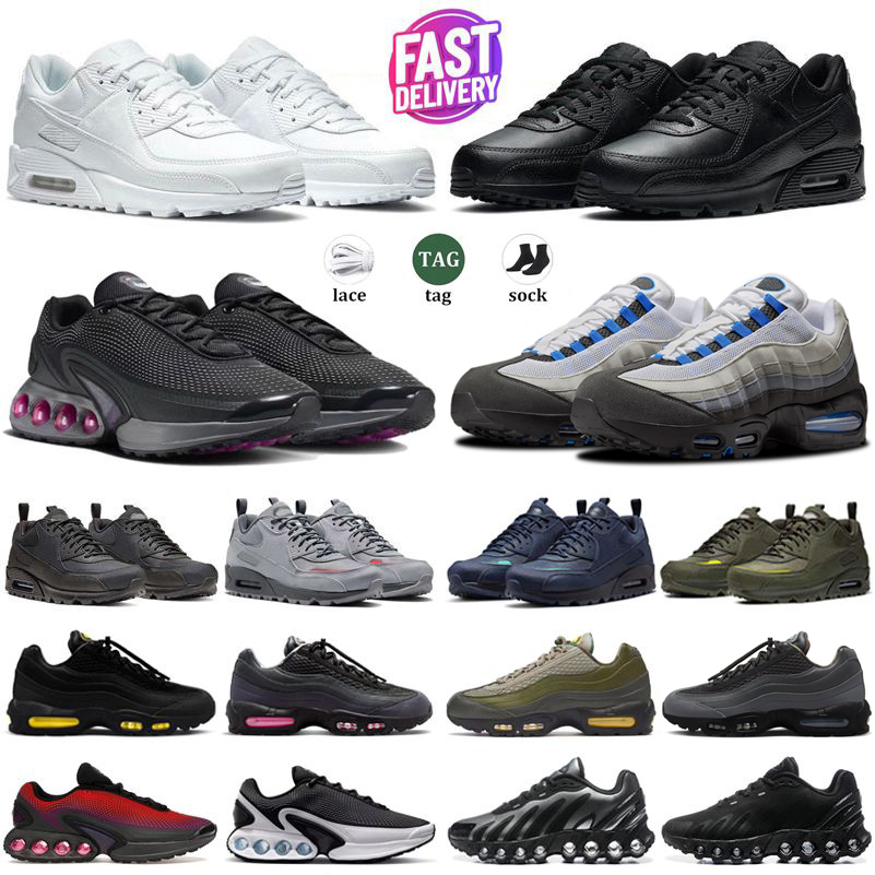 90 90s 95 95s Dn Dns Designer Running shoes Blue Spark Bright Mandarin Triple Black White UNC Midnight Navy Desert Wolf Grey Olive Men Women trainers Platform Sneakers